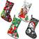 Uywgaun Large Christmas Multicolour Stocking 45.7cm 4pcs