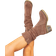 Shein 2024 Autumn/Winter New Fashion Casual Riding Boots, Western Cowgirl Boots with Round Toe in, Chunky Heel, Retro Tone Suitable for Any Occasion with Thick Sole and Mid Calf, Suitable for Casual, Office, Home Use
