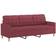 vidaXL 3201007 Wine Red Sofa 198cm 2pcs 3 Seater