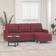 vidaXL 3201007 Wine Red Sofa 198cm 2stk 3 personers