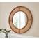 Dunelm Churchgate Hessian Brown Wall Mirror 80cm