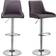 Gas Lift Breakfast Grey/Silver Bar Stool 108cm 2pcs