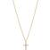 Guldfynd Cross Eternity Necklace - Gold/Transparent