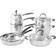 Procook Gourmet Stainless Steel Uncoated Cookware Set with lid 8 Parts