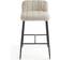 Dunelm Caden Beige/Black Bar Stool 82cm