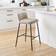 Dunelm Caden Beige/Black Bar Stool 82cm