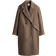 H&M Double Breasted Coat - Dark Beige