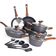 nuovva Non Stick Cookware Set with lid 15 Parts