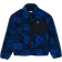 Lacoste Zip Up Floral Motif Fleece Jacket - Blue