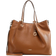 L.Credi Ebony Shopper - Cognac