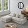 Ebern Designs Cerinal White Sofa 98.4" 2 3 Seater