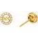 Michael Kors Logo Stud Earrings - Gold/Transparent