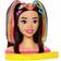 Mattel Barbie Neon Rainbow Deluxe Styling Head Black Hair HMD81