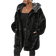 Shein LUNE Plus Size Women's Faux Fur Coat With Fur Collar, Winter Outerwear