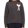 Ami Paris Off-White Ami De Coeur Wool Sweater - Dark Grey