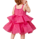 Shein Elegant Baby Girls 3d Floral Organza Spaghetti Strap Dress