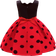 Shein Girls' Vintage Polka Dot Party Dress, Sleeveless A-Line Skirt