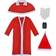 vidaXL Christmas Set Santa Claus Long Costume