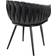 tectake Astano Black Köksstol 75cm 4st