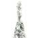 vidaXL Artificial Pop-up Flocked Snow Green/ White Julgran 210cm