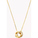 Michael Kors Interlocking Necklace - Gold/Transparent