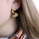 Aqua Dulce Rhumba Medium Hoops - Gold