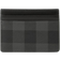 Burberry Check Card Case - Charcoal