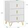 SoBuy Dreamland White Bedside Table 40x40cm