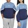 Nike Older Kid's Air Crew neck Sweatshirt - Midnight Navy/Aegean Storm/White/White (FZ4956-410)