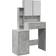 vidaXL 848237 Concrete Grey Toiletbord 35x80cm
