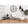 Klass Home Collection Silent Non Ticking Roman Numerals Black Wall Clock 60cm