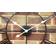 Klass Home Collection Silent Non Ticking Roman Numerals Black Wall Clock 60cm