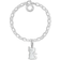 Thomas Sabo Charm Club Cat Charm - Silver/Transparent