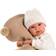 Llorens Newborn Crying Brown Bear Doll 36cm