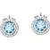 Morellato Tesori Earrings - Silver/Aquamarine/Transparent