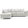 Abakus Direct Jumbo Left-Aligned White Sofa 274.3cm