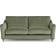 Dunelm Hattie Matte Plush Velvet Sage Sofa 203cm 3 Seater