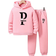 Shein 2pcs/Set Tween Girls' Letter Pattern Sweatshirt And Drawstring Pants Outfit