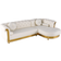 Homary Dodiy Modern White Sofa 116.1" 5 Seater