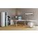 VCM Lona Corner White Skrivebord 160x220cm