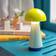 Remember Bobbi 3 Sage Yellow,/Blue/Red Table Lamp 18cm