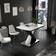 Vicco Chintomat Black Dining Table 80x160cm