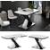 Vicco Chintomat Black Dining Table 80x160cm