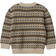 Wheat Elias Jacquard Sweater - Multi Blue