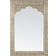 Beliani Pali Gold Wall Mirror 60x90cm