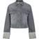 Pieces Pcpil Fold Up Denim Jacket - Grey Denim