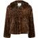 Neo Noir Melodie Leo Faux Fur Jacket Dam Fake - Dark Brown