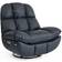 More4Homes Chicago Swivel & Rocker Auto Recliner Chair Black Armchair