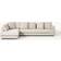 Westwing Collection Tribeca XL Light Beige Sofa 326cm