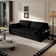 Latitude Run Convertible Black Sofa 63.8" 2 Seater